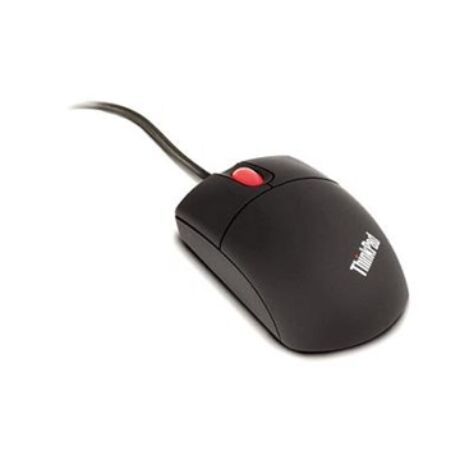 LENOVO Vezetékes egér Travel Mouse Optikai USB PS/2 fekete (31P7410)