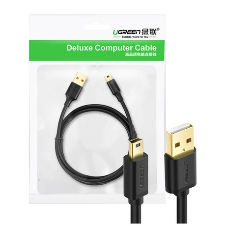 UGREEN 10355B USB 2.0 kábel, mini USB, 1 m (fekete) (10355B)